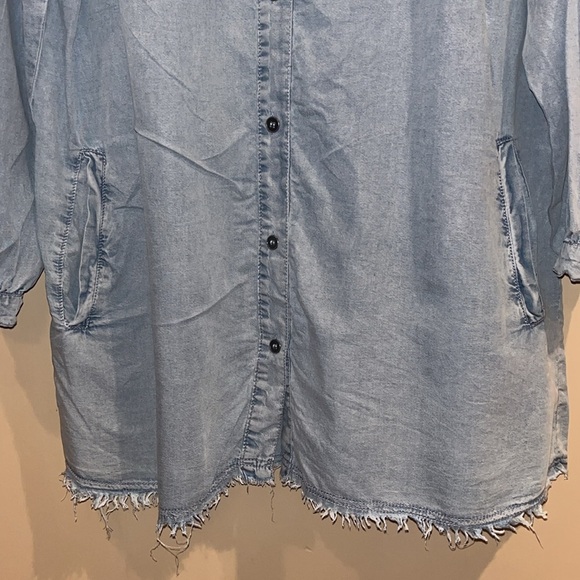 Washed out color denim mini or tunic size XL - Picture 3 of 12
